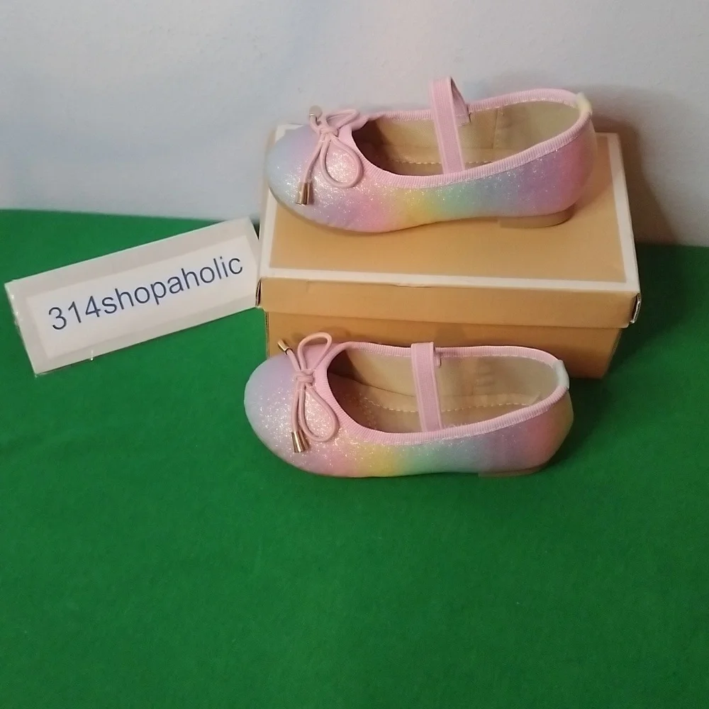 Toddler Girls Rainbow Ballet Flats